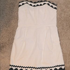 Vineyard Vines Strapless Scalloped Dress